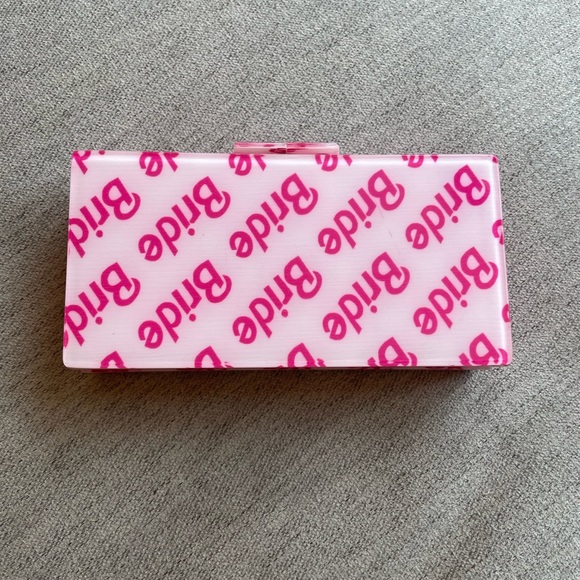 Rae of Light Pink Bride Acrylic Clutch 💖 - Picture 1 of 8